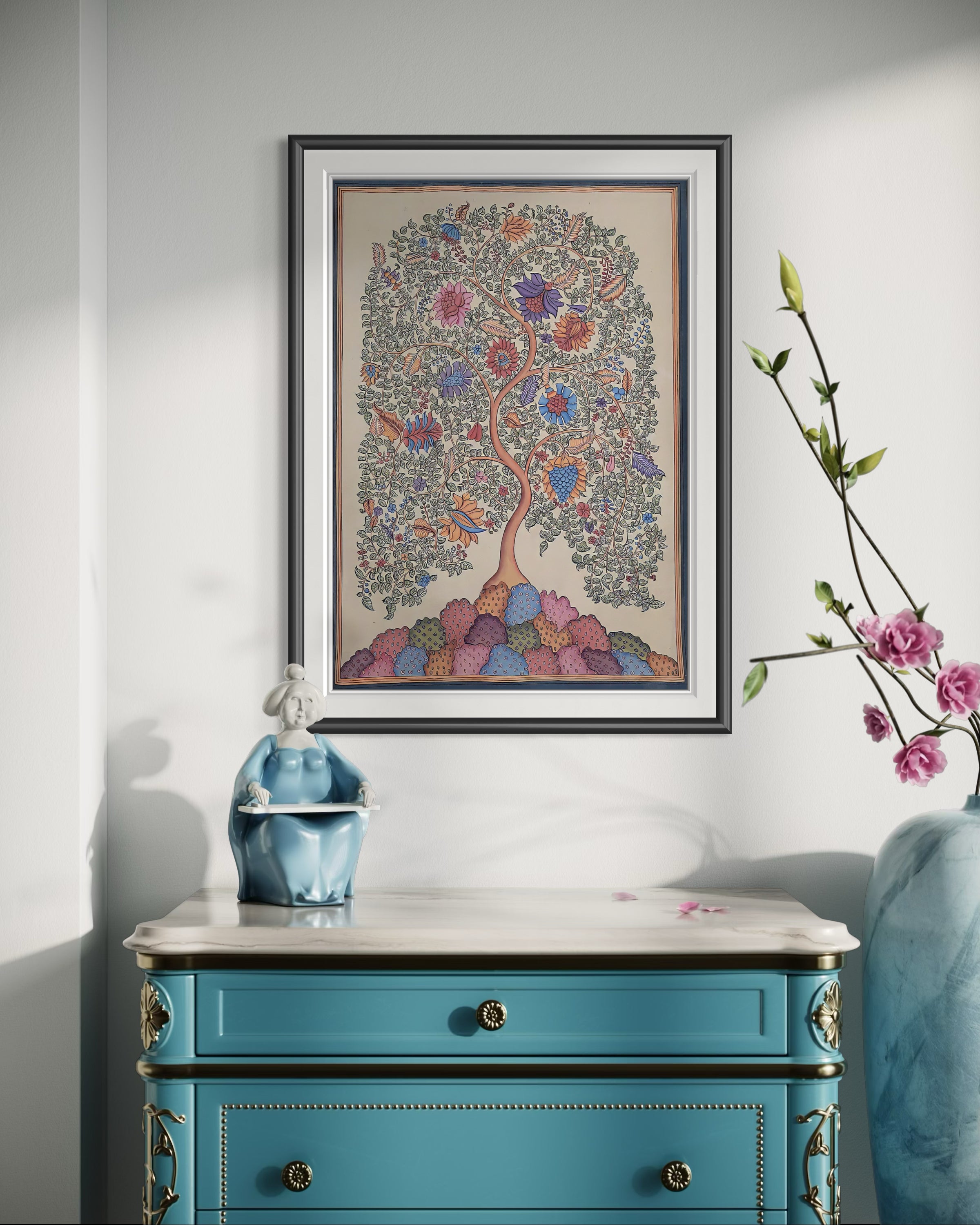 Pichwai- Tree of Life Painting