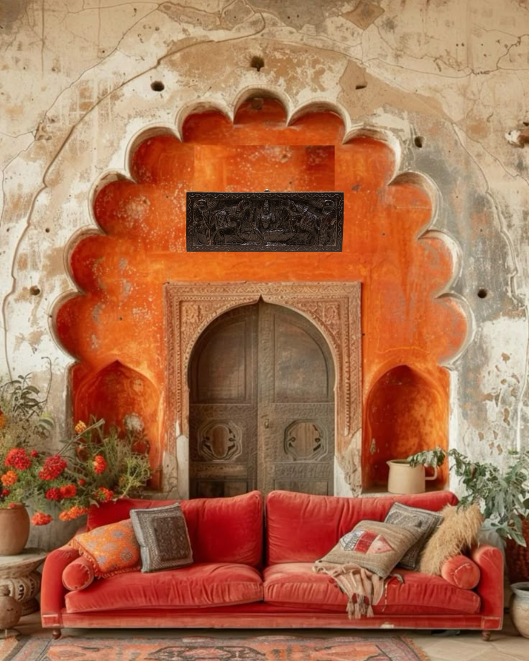 Sabha Rhythm – Carved Panel of Gathering