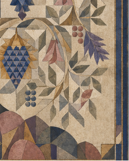 Pichwai – “Kalpavriksha Geometry”: Geometric Tree of Life Painting