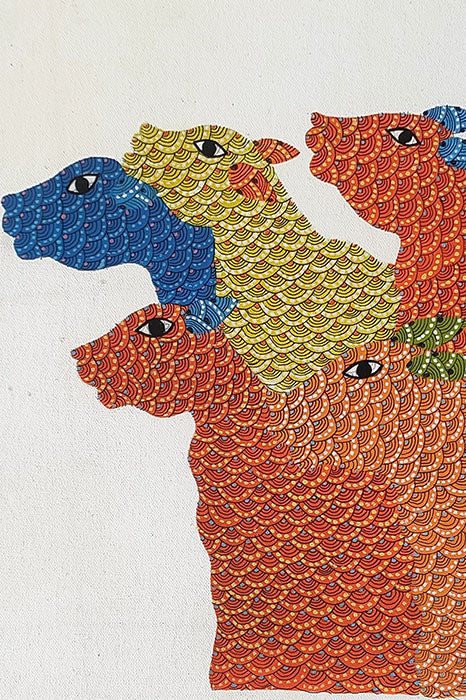Vriksha Leela – “Sacred Grove” Gond Art