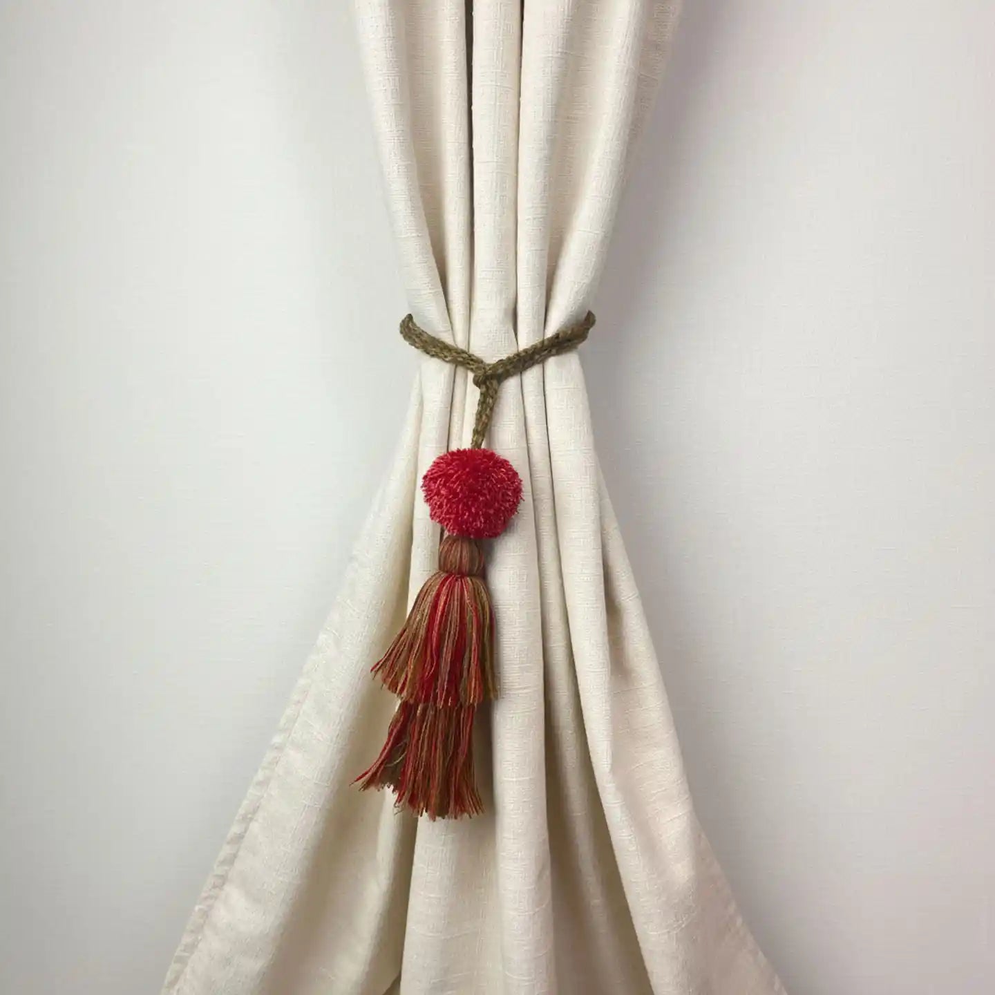 Autumn Flame Handcrafted Curtain Tieback