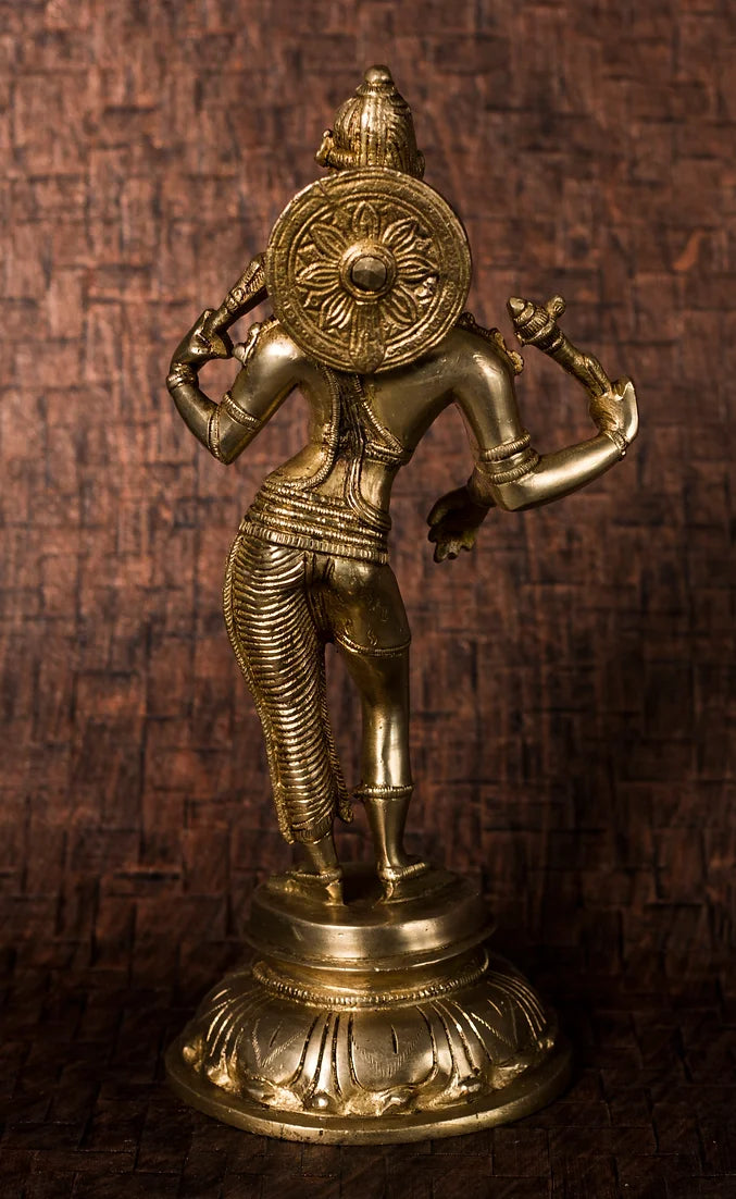 Dancing 'Apsara' in Solid Brass