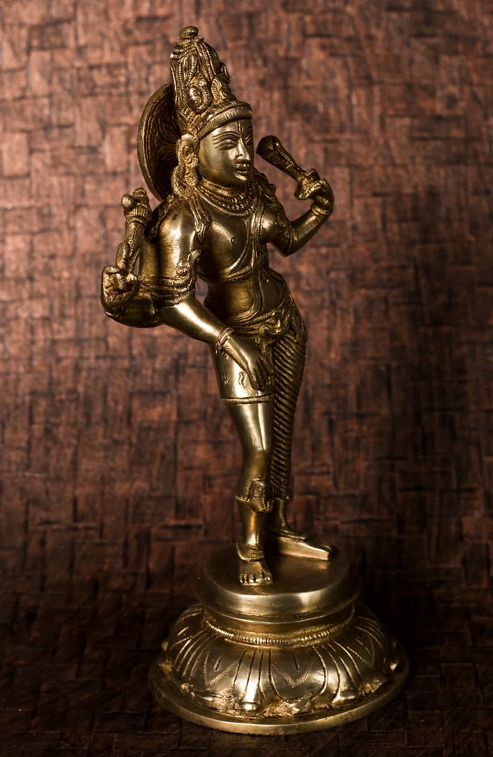 Dancing 'Apsara' in Solid Brass