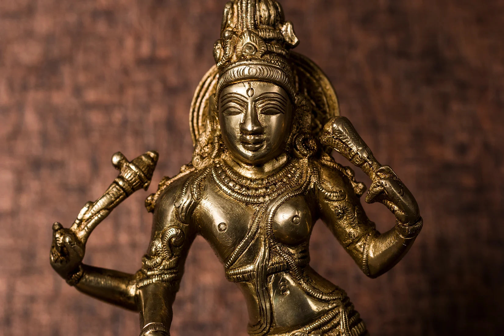 Dancing 'Apsara' in Solid Brass