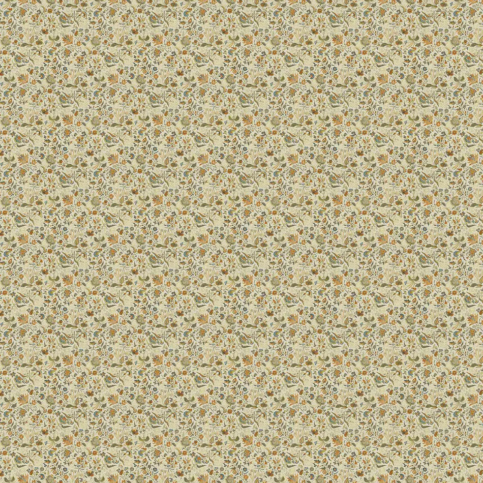 Seamless floral wallpaper pattern with delicate blossoms and subtle shading