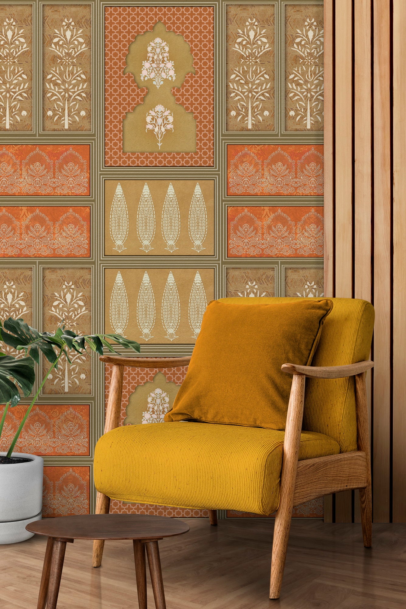 Blooming Inlay Rachana wallpaper - Customized wallpaper by Brahm