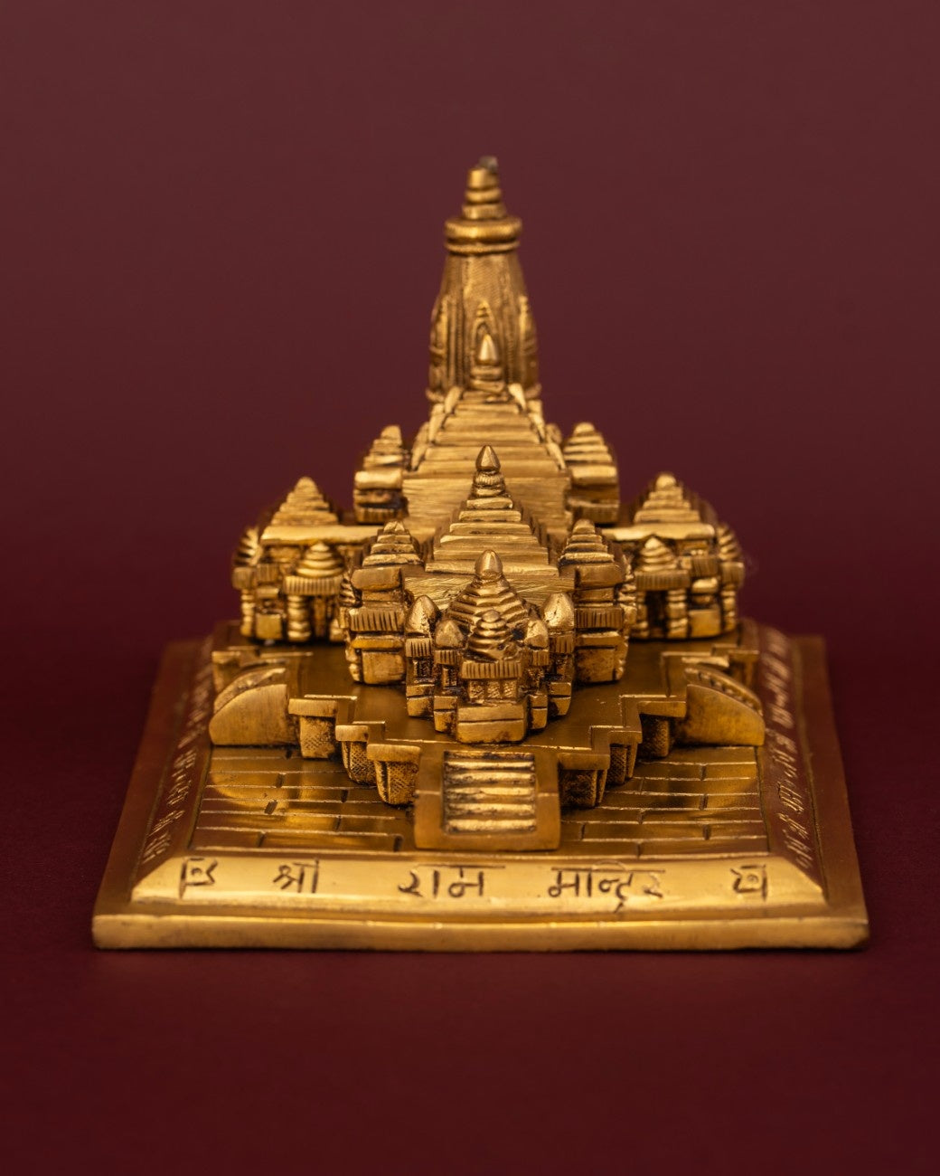 Brass statue of Ayodhya temple