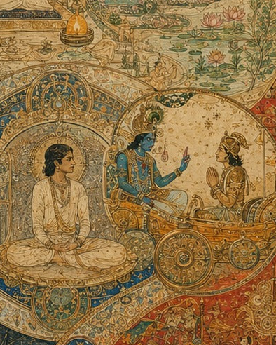 Ch 14 'Guna' The Three Forces of Nature, Bhagavad Gita - Indian Epics Prints