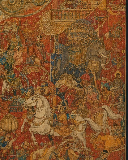 Ch 14 'Guna' The Three Forces of Nature, Bhagavad Gita - Indian Epics Prints