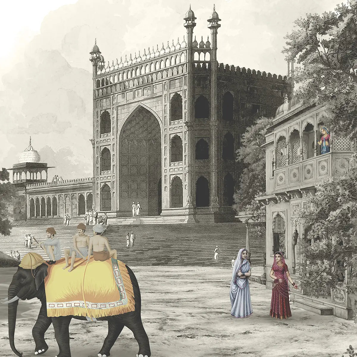 Golden Bazaar : “Dilli Chowk” Wallpaper