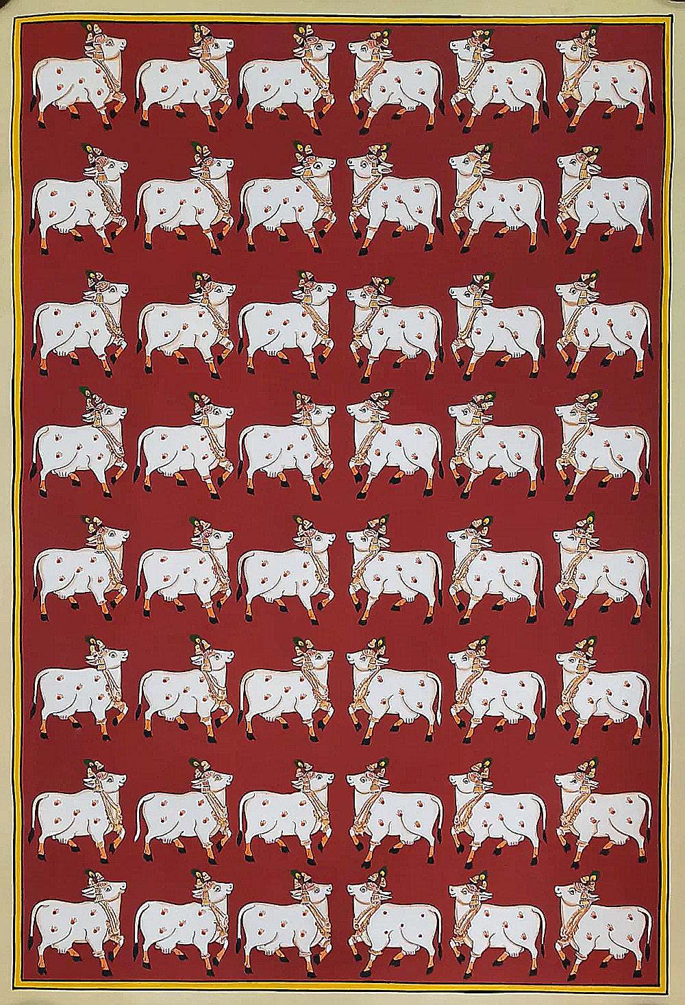 Handmade Cows Pichwai Painting