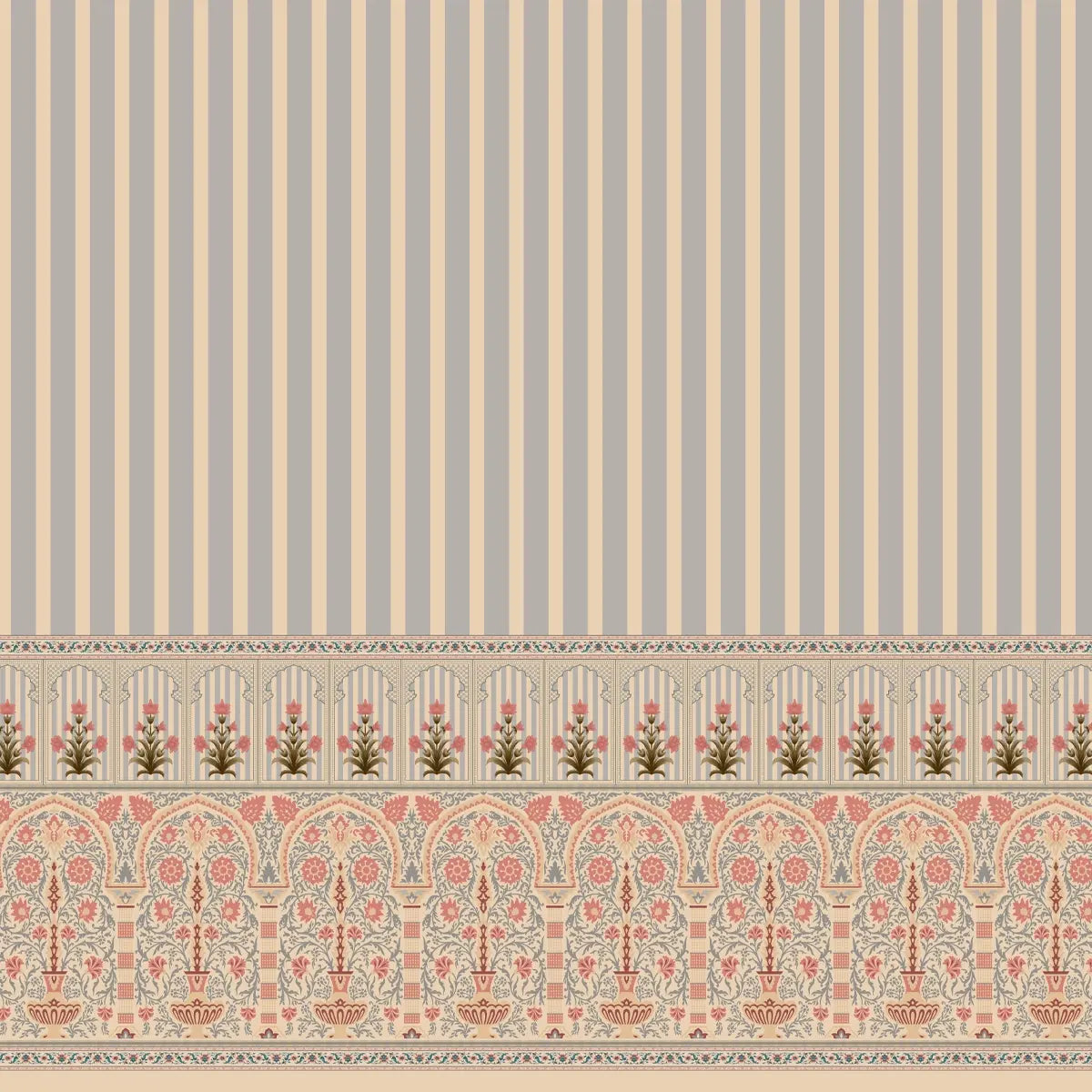 Elegant floral wall artwork inspired by Kusum, blending soft petals and harmonious botanical flow