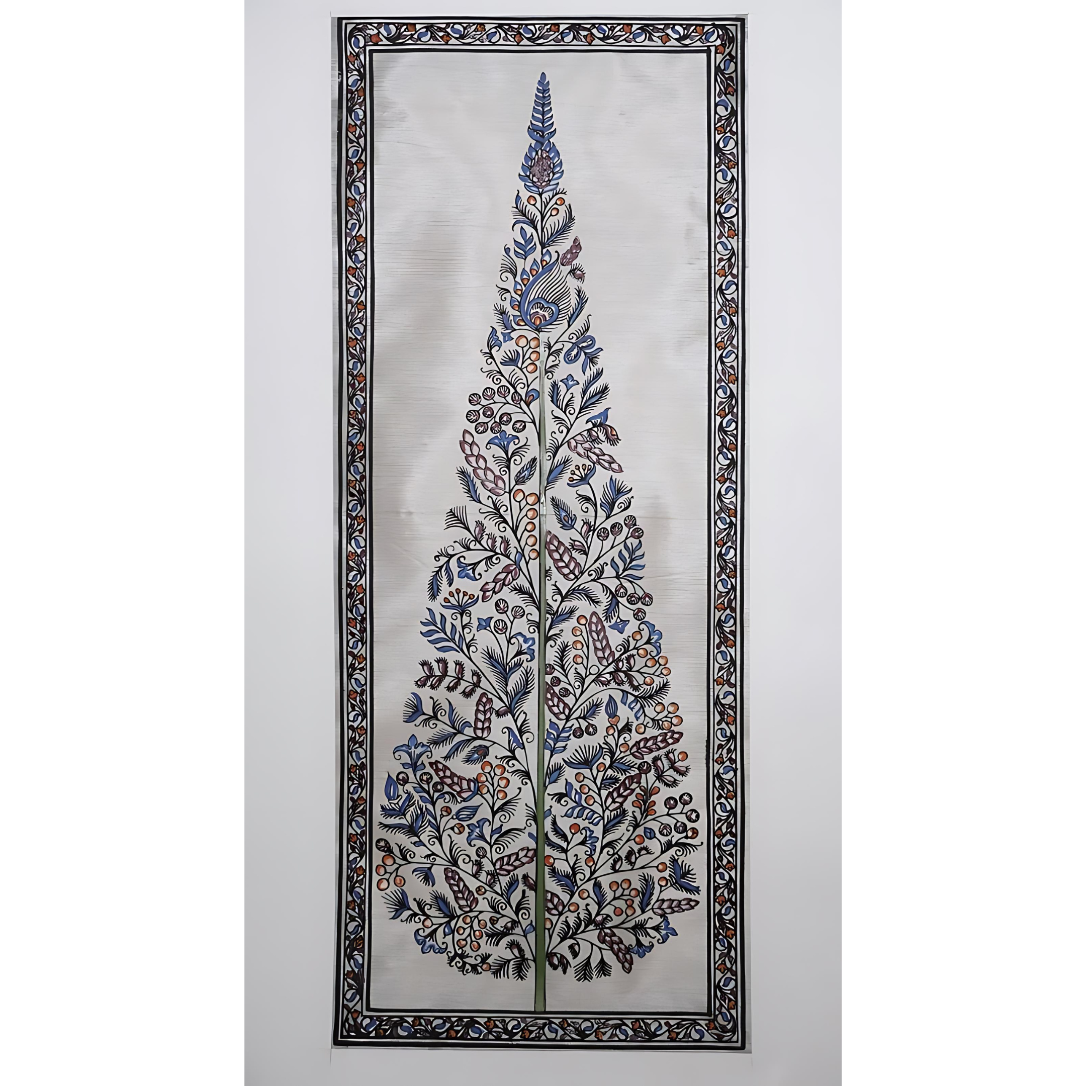Elegant Tree Artwork on Silk
