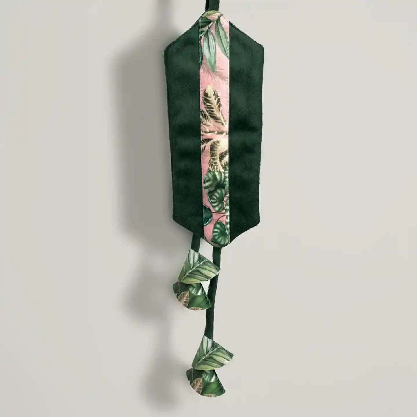 Forest Muse Handcrafted Tropical Leaf Curtain Tieback