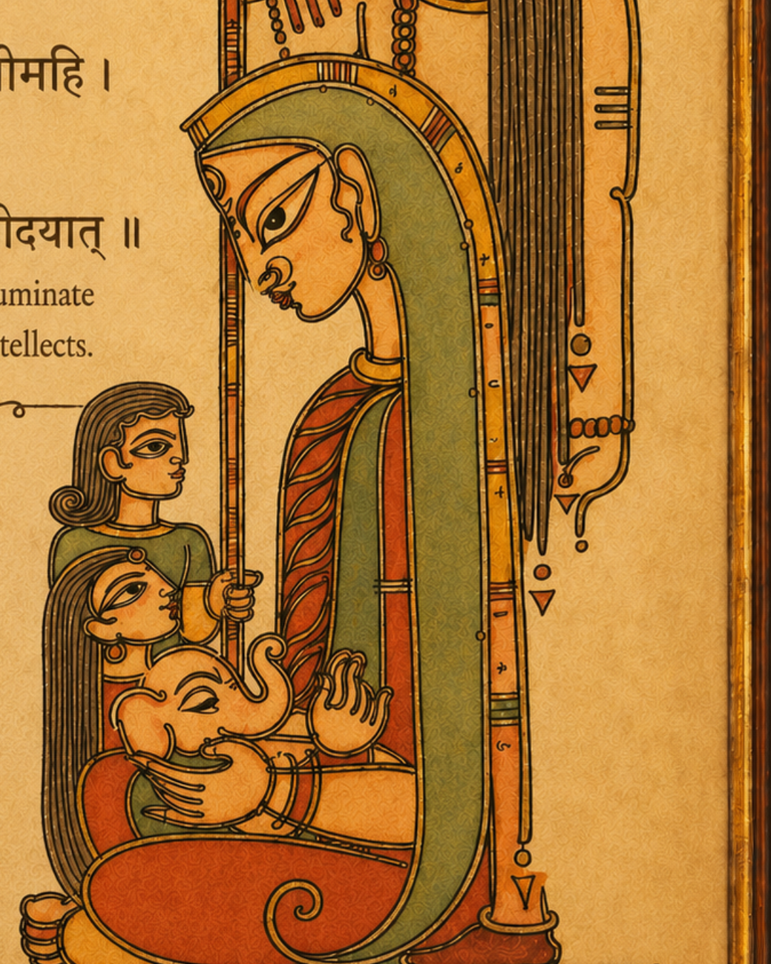 Shiva Parivar: The Divine Family Print