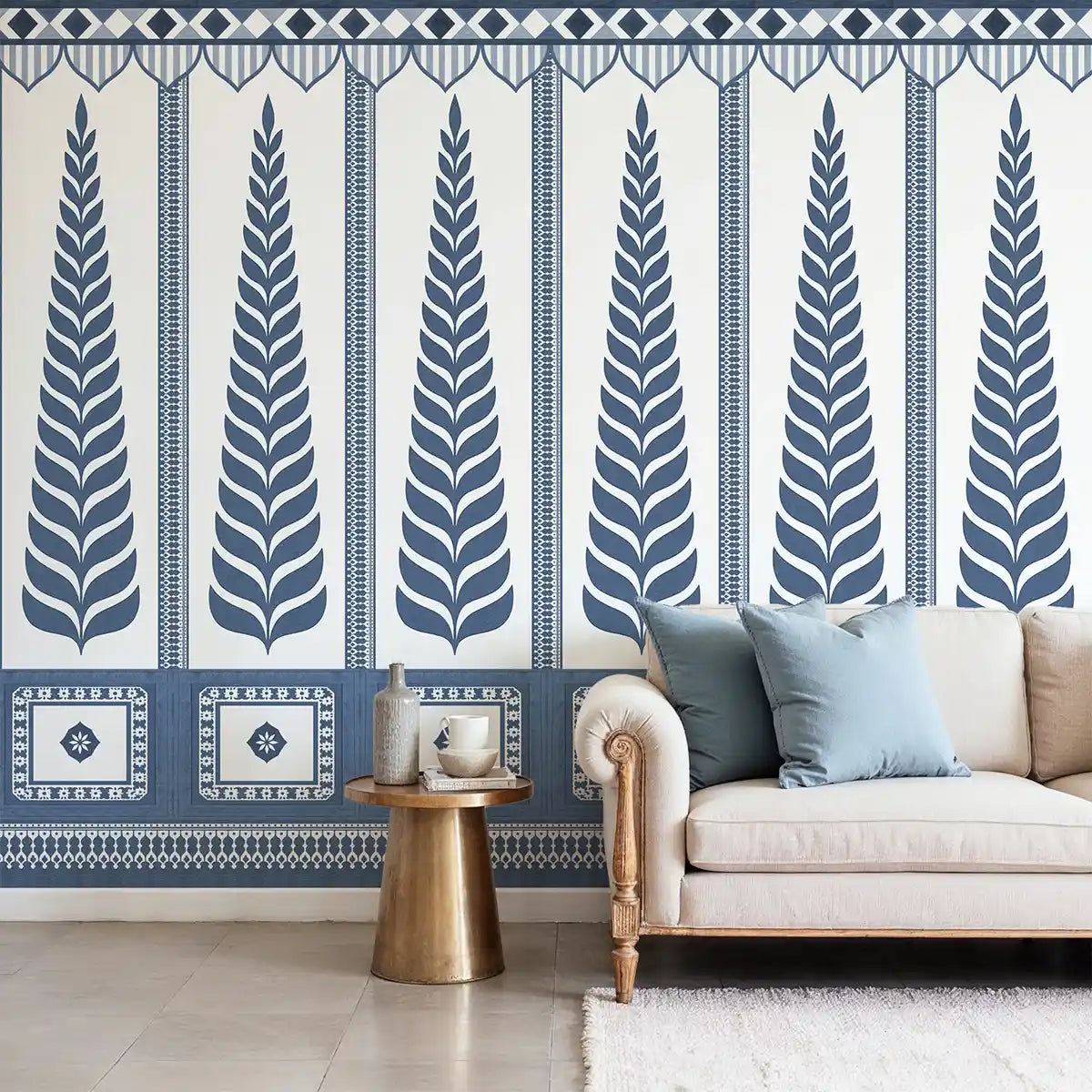 Architectural Motifs: “Indigo Grove” Border