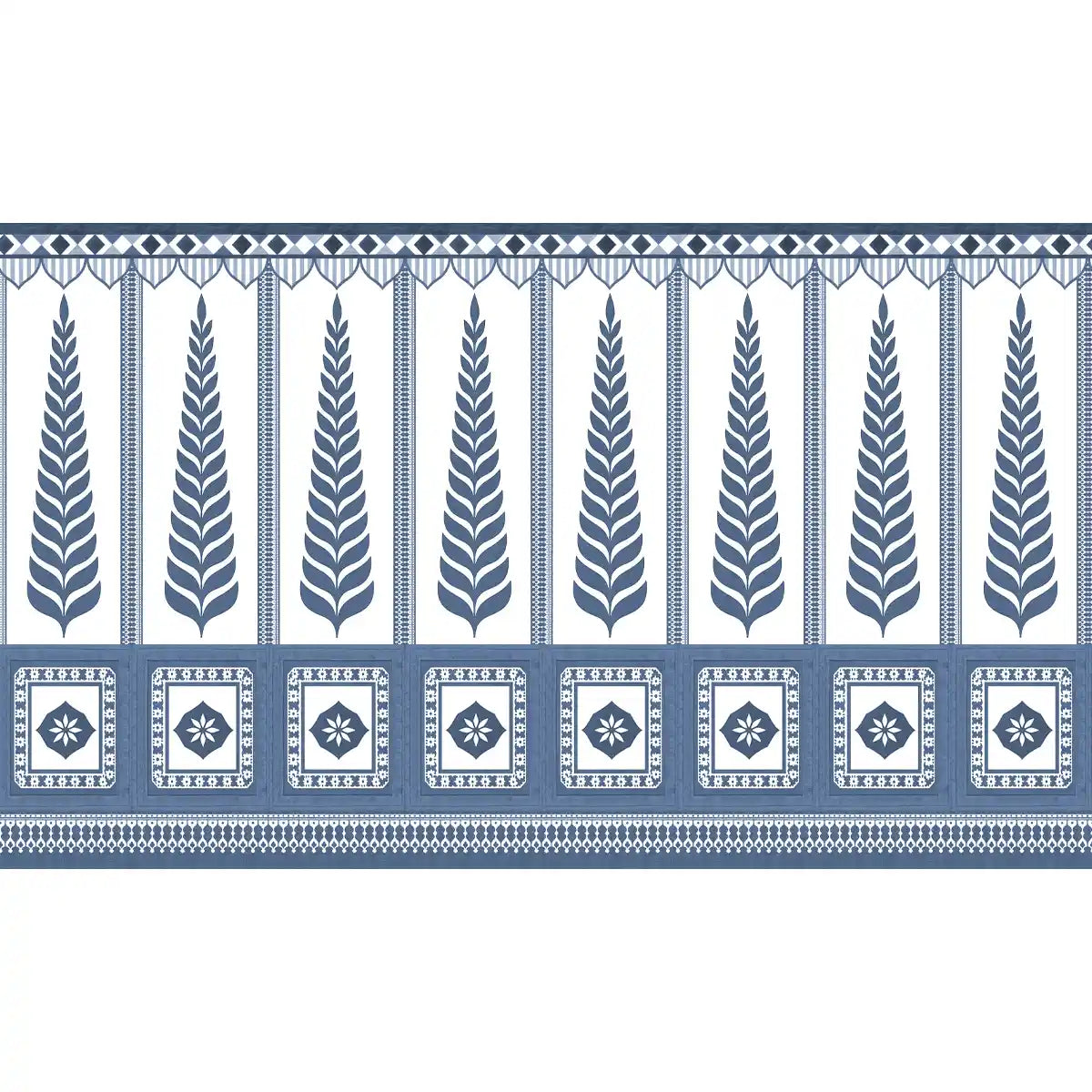 Architectural Motifs: “Indigo Grove” Border