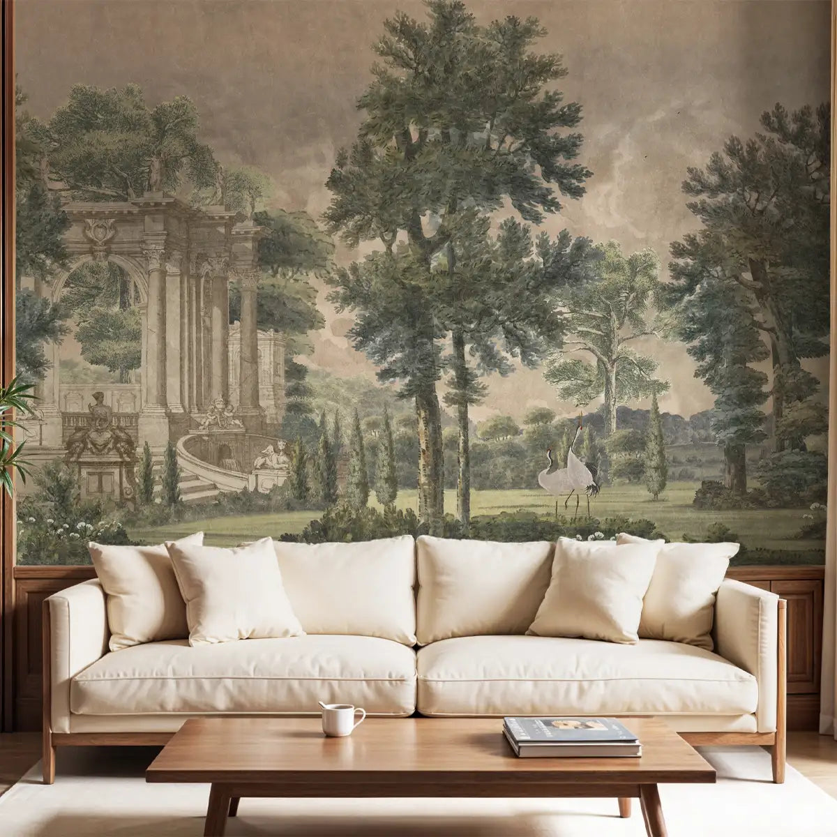 Vintage Garden Charm : “Purani Bagiya” Wallpaper