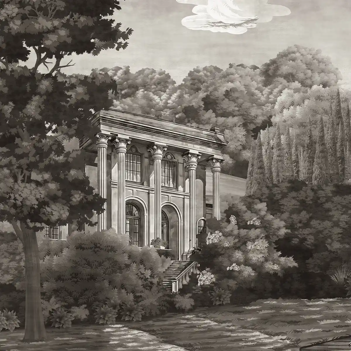 Heritage Escapes: "Manor Estate" Wallpaper