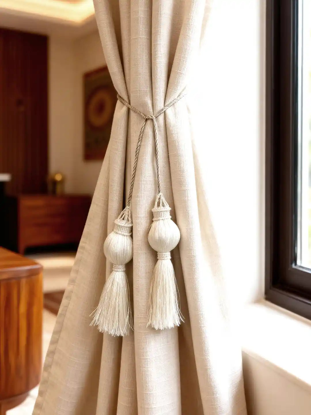 Moonlit Handcrafted Ornate Curtain Tieback