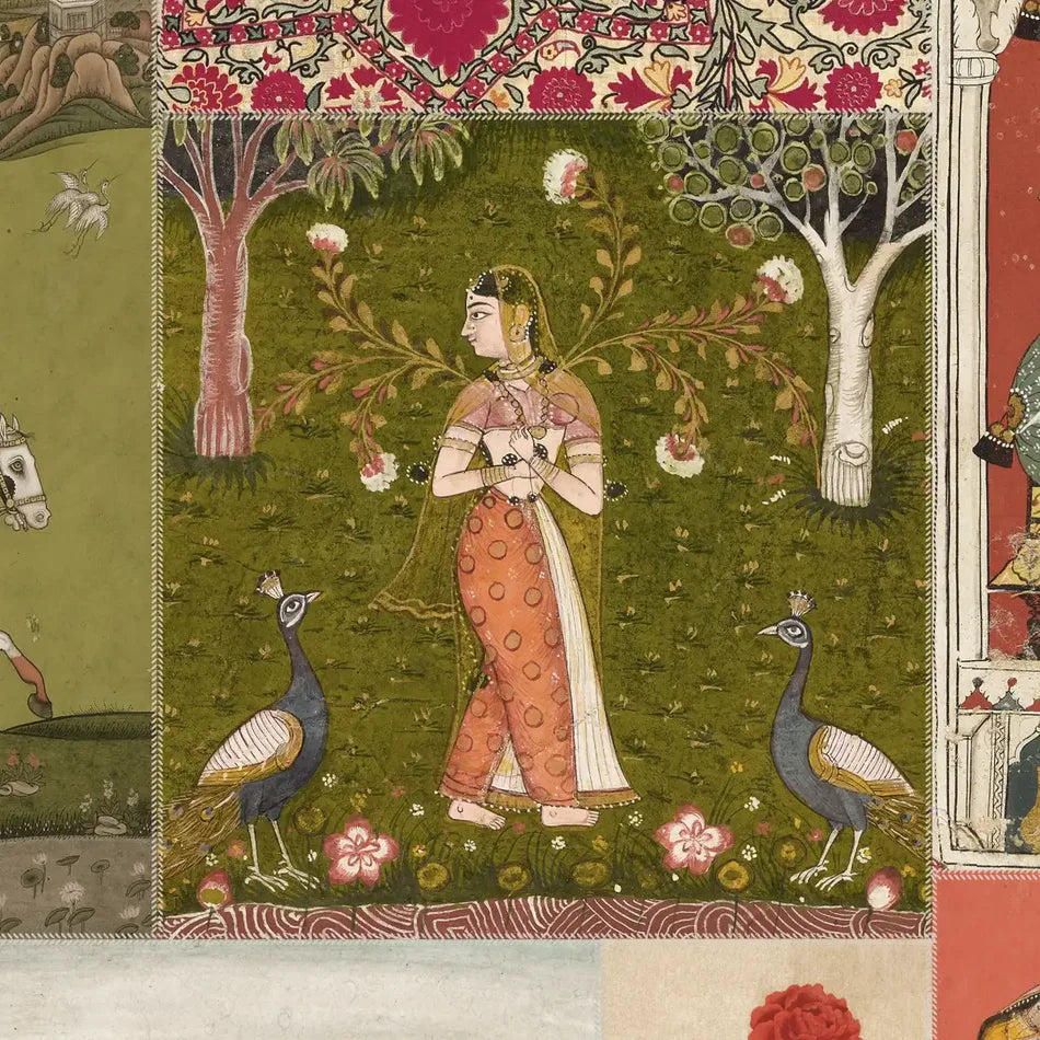 Royal Heritage: "Netri" Indian Art Wallpaper
