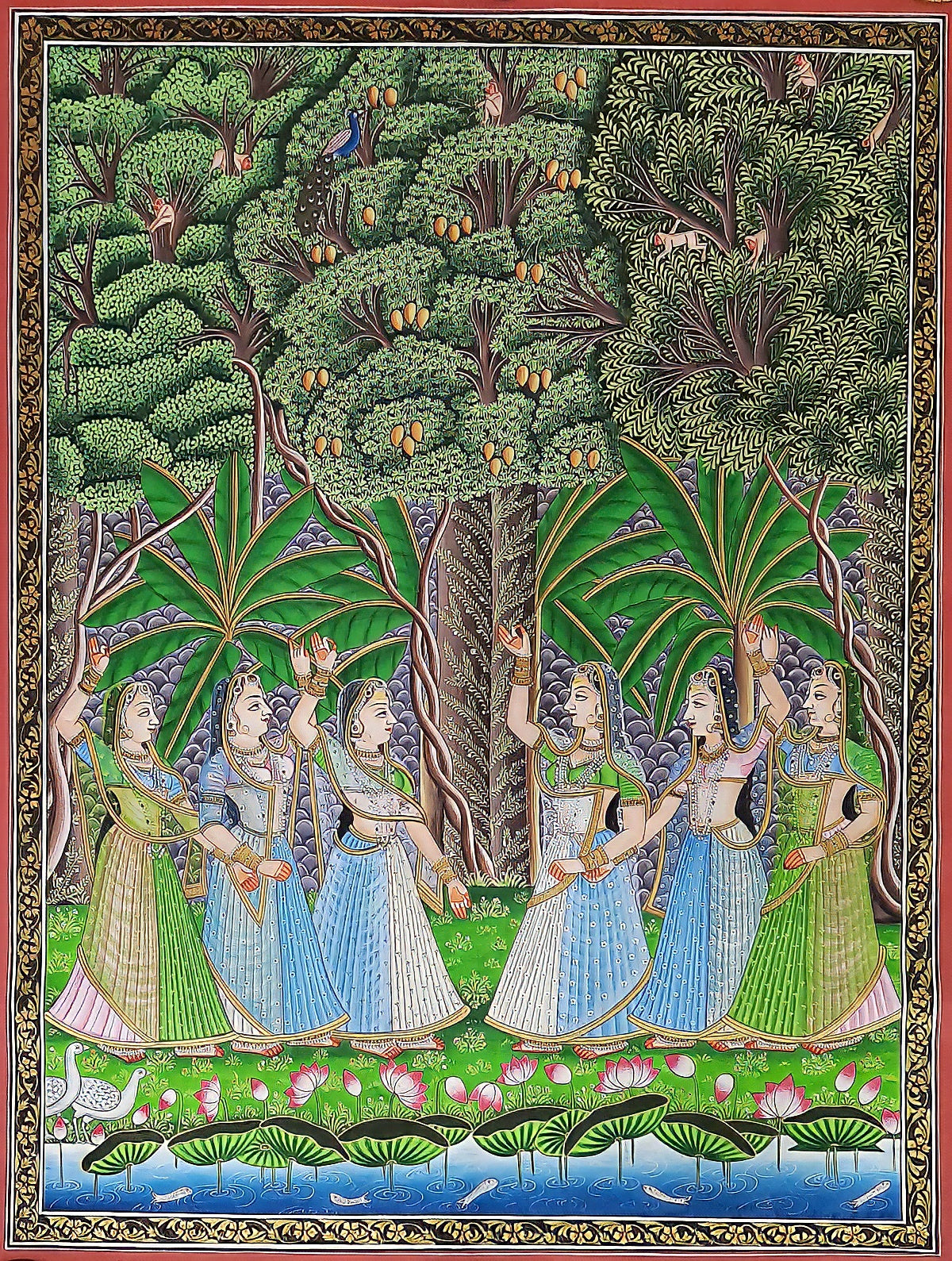 'Gopis Pichwai' Painting