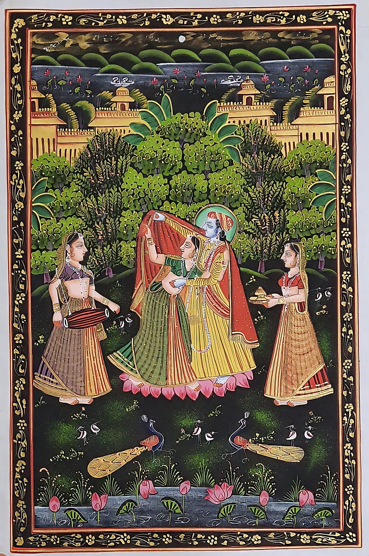 Eternal Love: Handcrafted 'Radha Krishna' Painting
