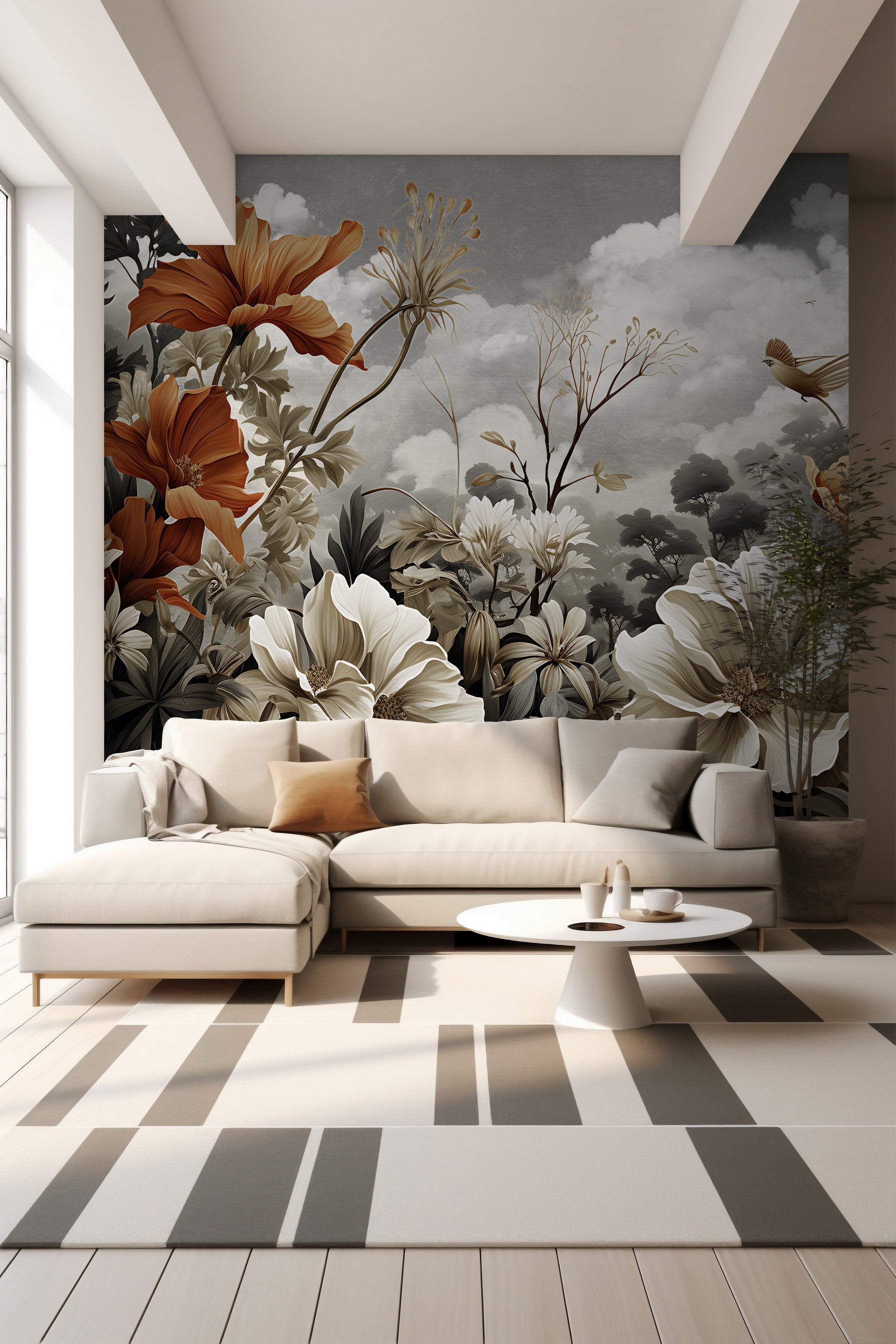 Autumn Blossoms wallpaper - Customized autumn floral wallpaper by Brahm