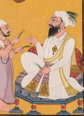 'Celebrations of Krishna's Birth' Canvas Cloth Print, c.1725