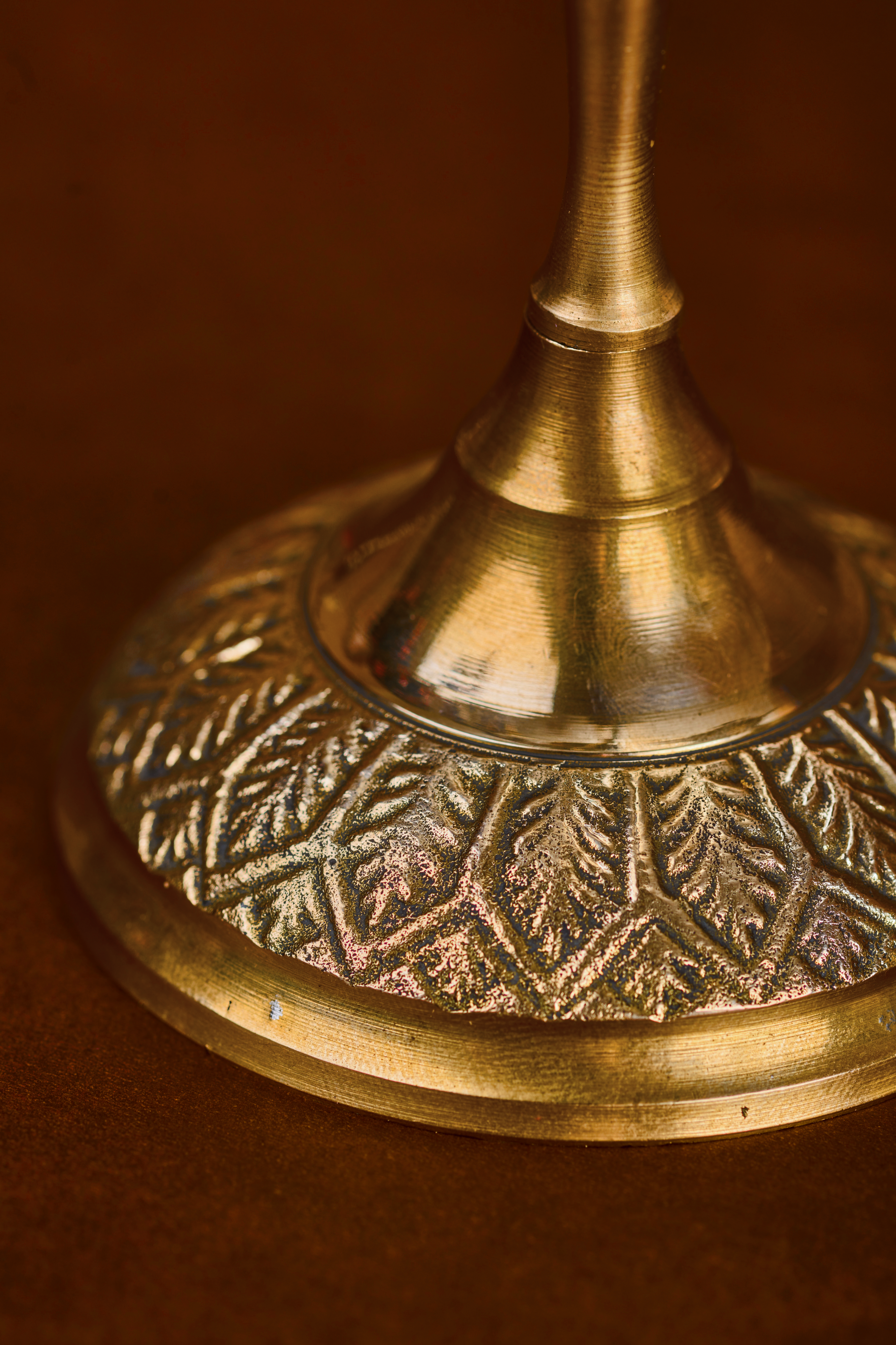 Tabletop Victorian brass candelabra featuring ornate metalwork for statement home styling