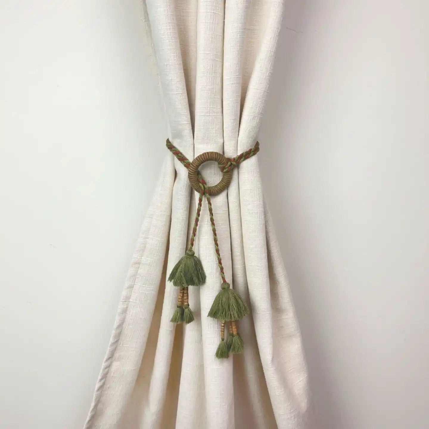 Woodland Essence Handcrafted Beaded Curtain Tieback